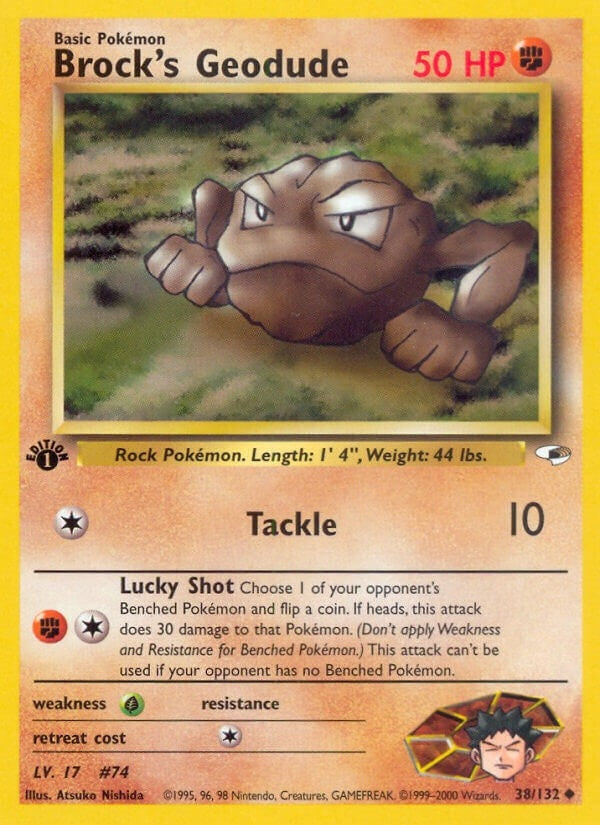 Image for Brock's Geodude (38) (038/132) (Gym Heroes) - Pokemon