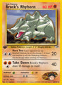 Image for Brock's Rhyhorn (22) (022/132) (Gym Heroes) - Pokemon