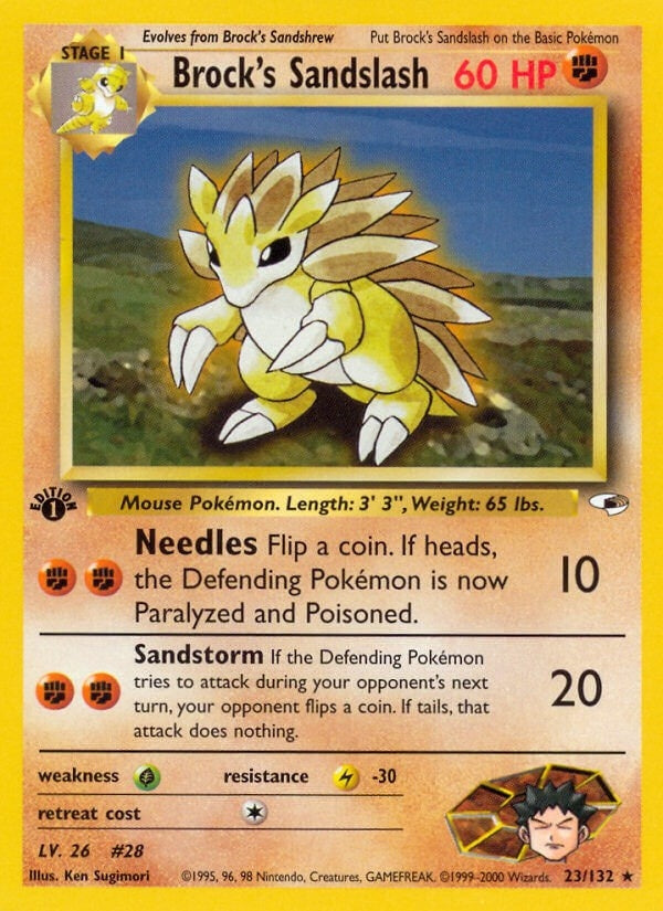 Image for Brock's Sandslash (023/132) (Gym Heroes) - Pokemon