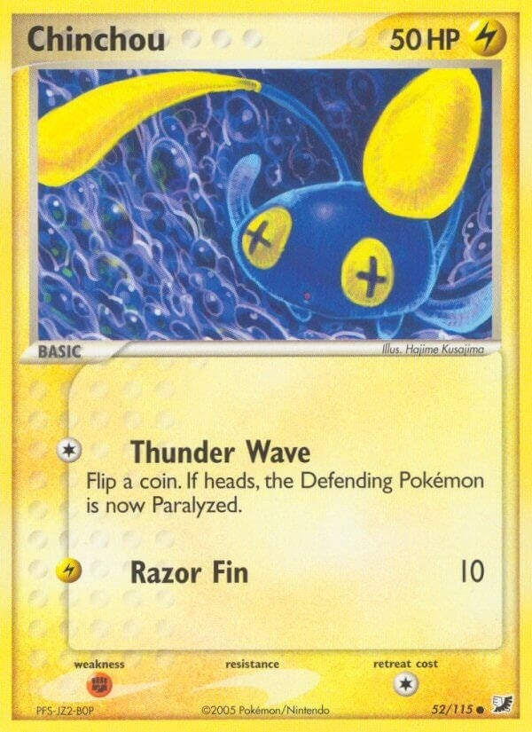 Image for Chinchou (52/115) (Unseen Forces) - Pokemon