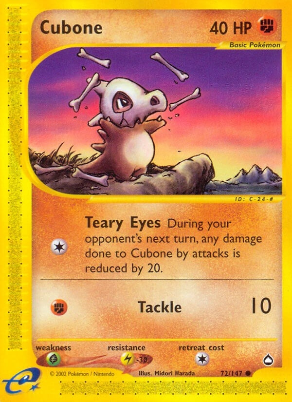 Image for Cubone (072/147) (Aquapolis) - Pokemon