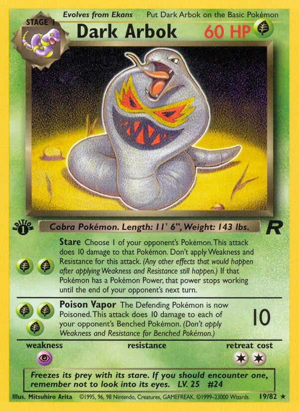 Image for Dark Arbok (19) (19/82) (Team Rocket) - Pokemon