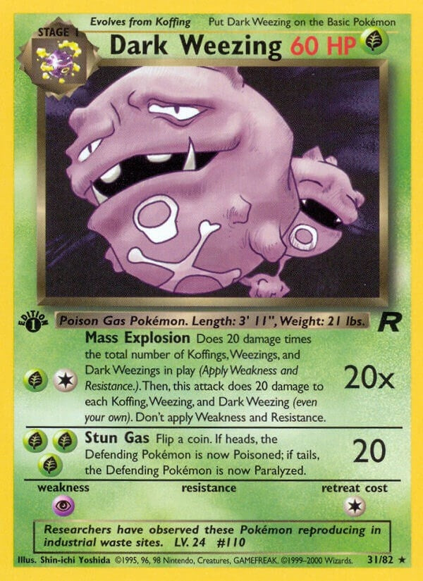 Image for Dark Weezing (31) (31/82) (Team Rocket) - Pokemon