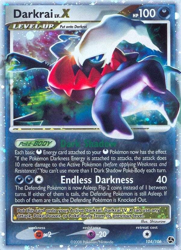 Darkrai LV.X (104/106) (Great Encounters) – Grandad's Cards