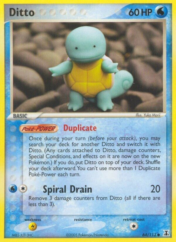 Image for Ditto - 64/113 (Squirtle) (064/113) (Delta Species) - Pokemon