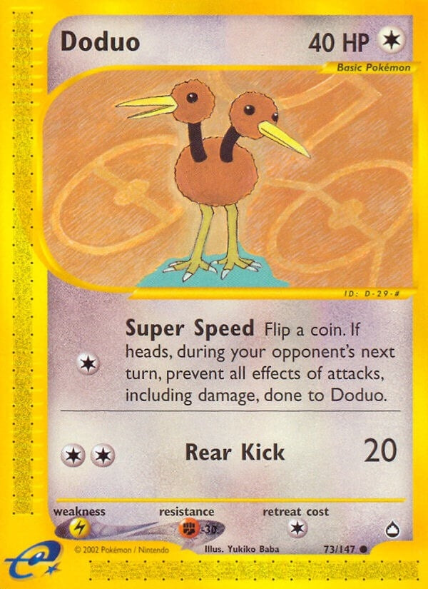 Image for Doduo (073/147) (Aquapolis) - Pokemon