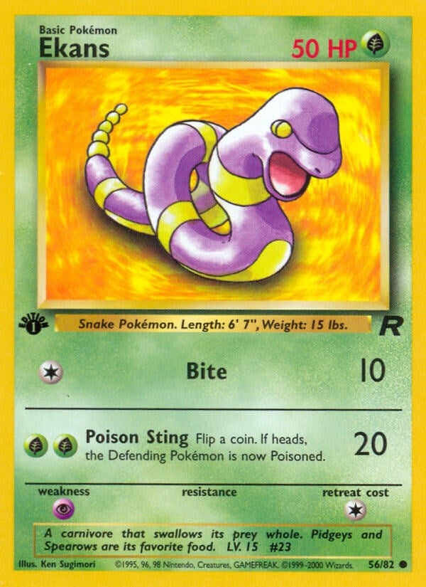 Image for Ekans (56/82) (Team Rocket) - Pokemon