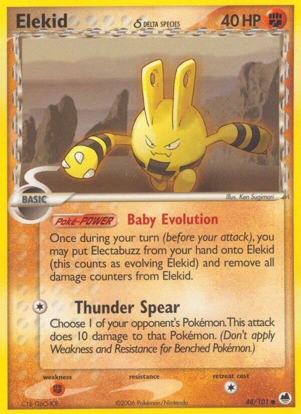 Image for Elekid (Delta Species) (48/101) (Dragon Frontiers) - Pokemon