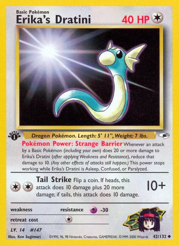 Image for Erika's Dratini (042/132) (Gym Heroes) - Pokemon