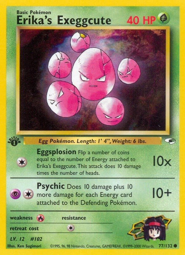 Image for Erika's Exeggcute (77) (077/132) (Gym Heroes) - Pokemon