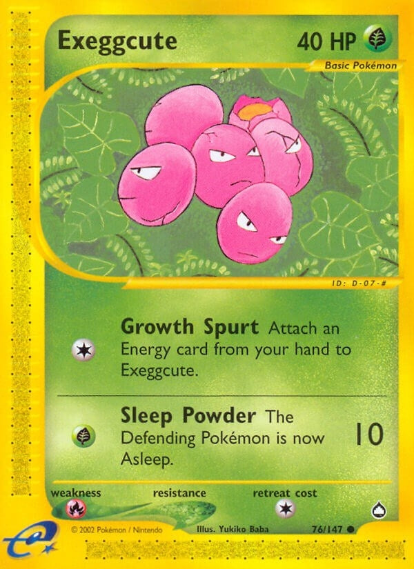Image for Exeggcute (76) (076/147) (Aquapolis) - Pokemon