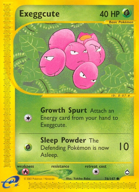 Image for Exeggcute (76) (076/147) (Aquapolis) - Pokemon