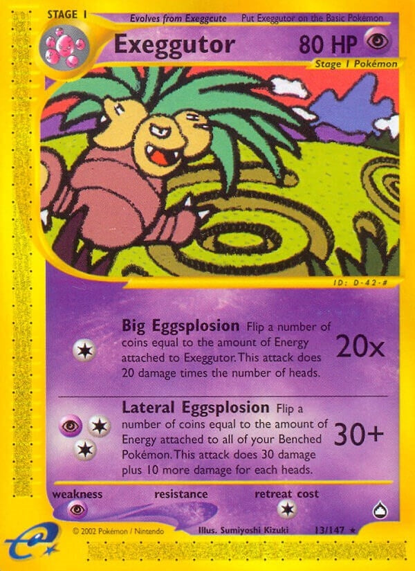 Image for Exeggutor (13) (013/147) (Aquapolis) - Pokemon