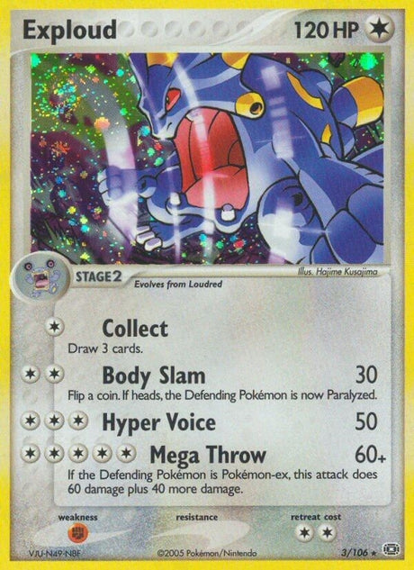 Image for Exploud (3/106) (Emerald) - Pokemon