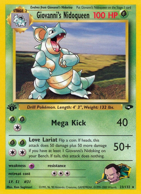 Image for Giovanni's Nidoqueen (023/132) (Gym Challenge) - Pokemon