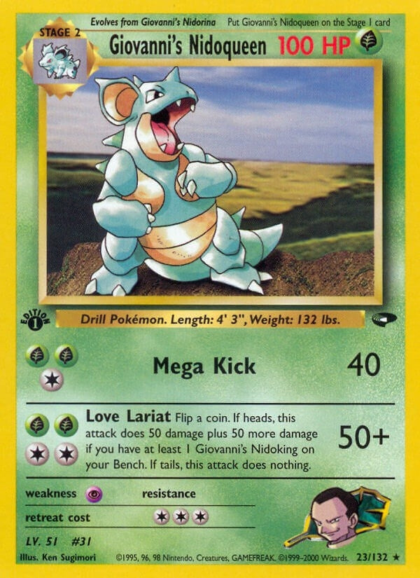 Image for Giovanni's Nidoqueen (023/132) (Gym Challenge) - Pokemon