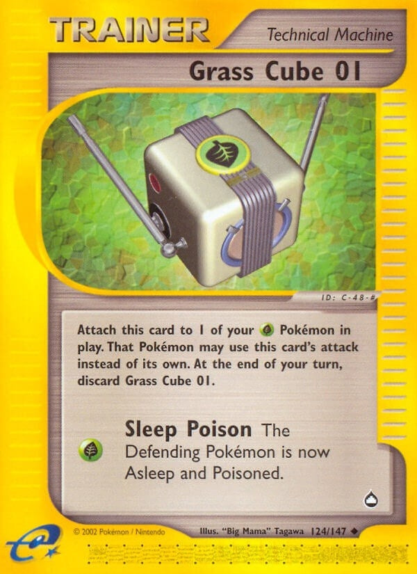 Image for Grass Cube 01 (124/127) (Aquapolis) - Pokemon