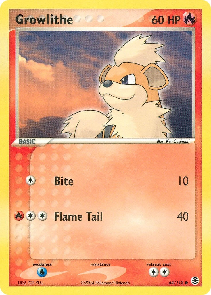 Image for Growlithe (64/112) (FireRed & LeafGreen) - Pokemon