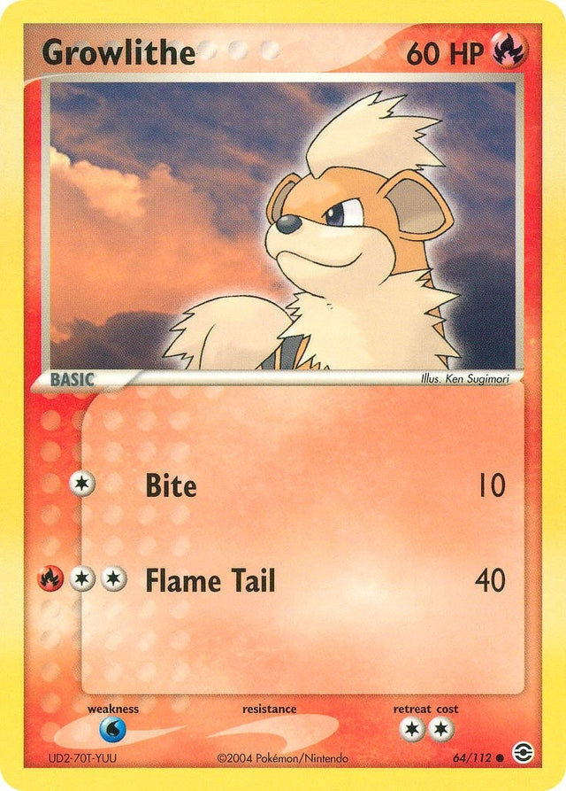 Image for Growlithe (64/112) (FireRed & LeafGreen) - Pokemon