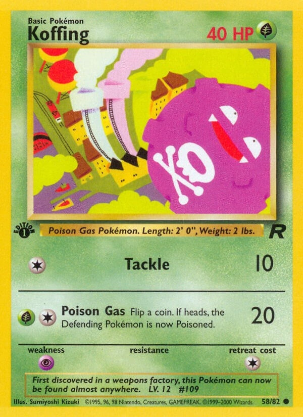 Image for Koffing (58/82) (Team Rocket) - Pokemon