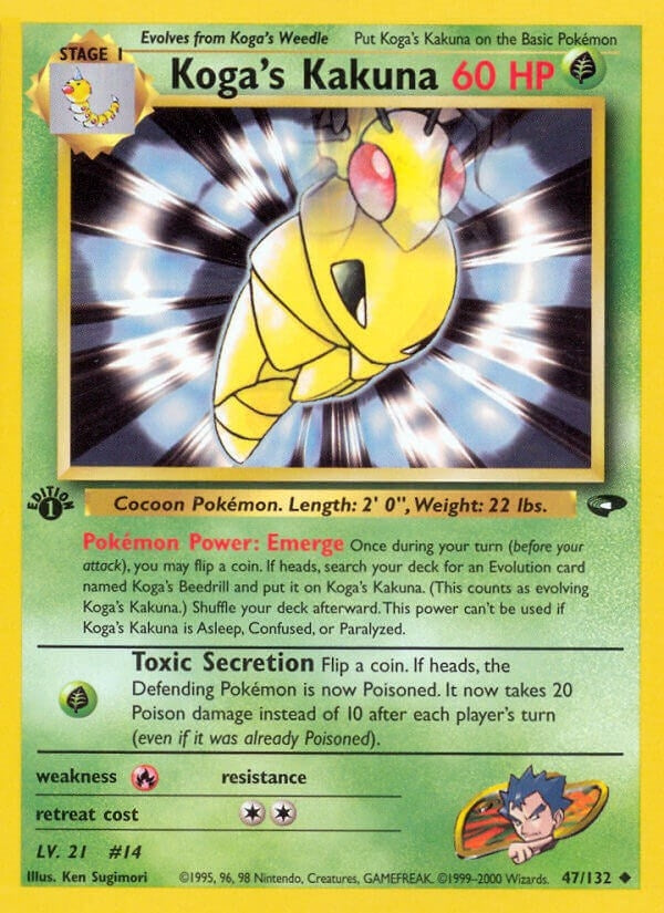 Image for Koga's Kakuna (047/132) (Gym Challenge) - Pokemon