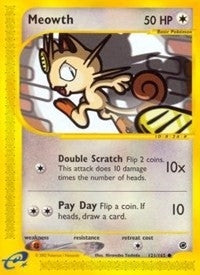 Image for Meowth (121/165) (Expedition) - Pokemon