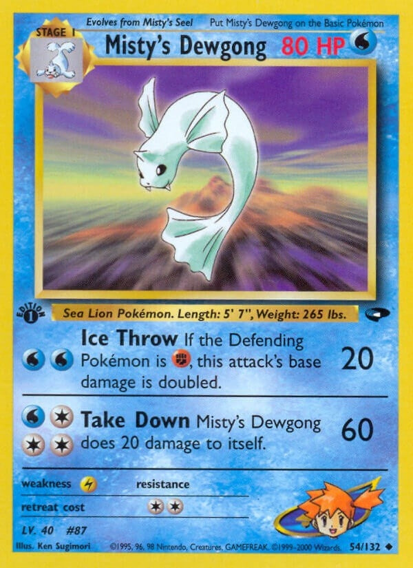 Image for Misty's Dewgong (054/132) (Gym Challenge) - Pokemon