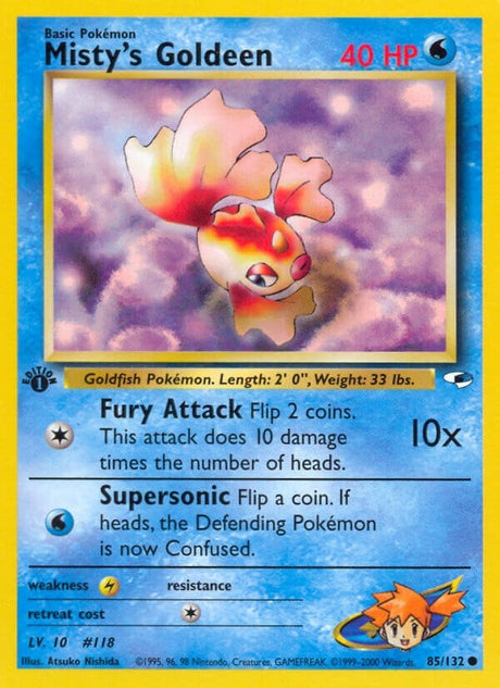 Image for Misty's Goldeen (85) (085/132) (Gym Heroes) - Pokemon