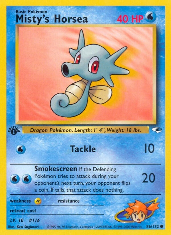Image for Misty's Horsea (086/132) (Gym Heroes) - Pokemon