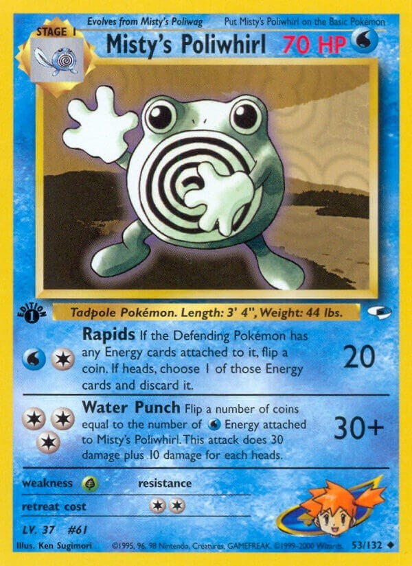 Image for Misty's Poliwhirl (053/132) (Gym Heroes) - Pokemon