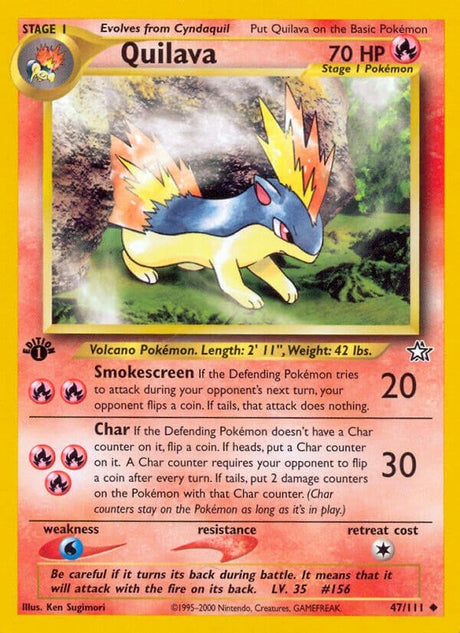 Image for Quilava (47) (047/111) (Neo Genesis) - Pokemon