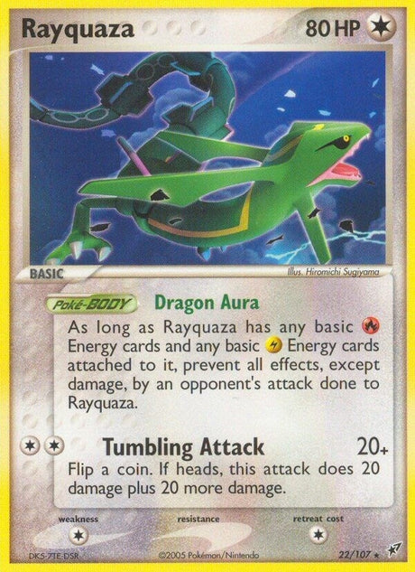 Image for Rayquaza (22/107) (Deoxys) - Pokemon