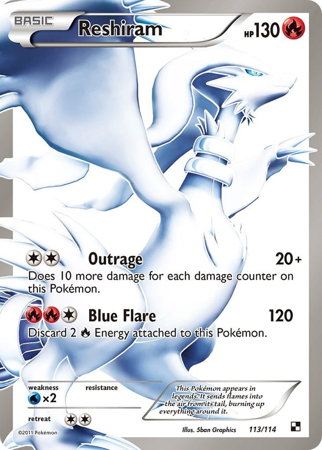 Image for Reshiram (113 Full Art) (113/114) (Black and White) - Pokemon