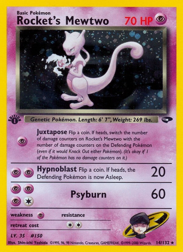 Image for Rocket's Mewtwo (014/132) (Gym Challenge) - Pokemon