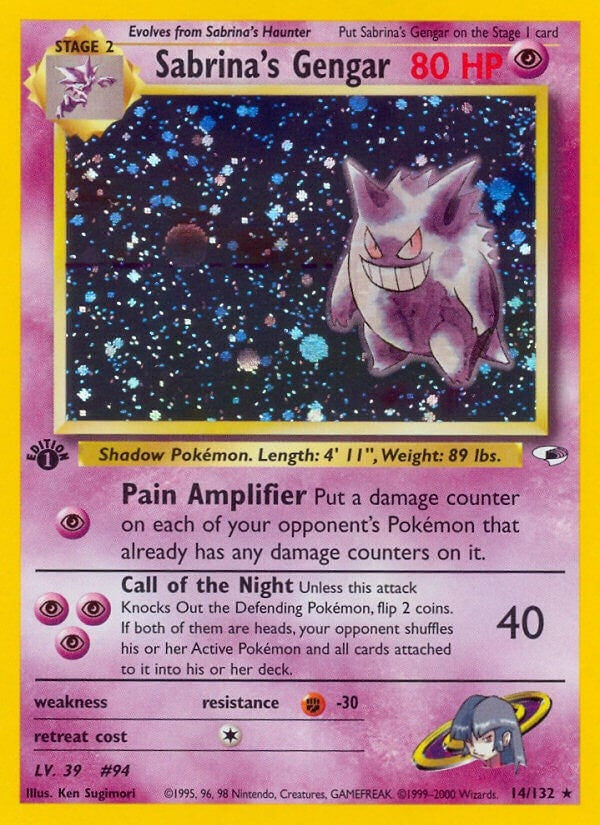 Image for Sabrina's Gengar (014/132) (Gym Heroes) - Pokemon
