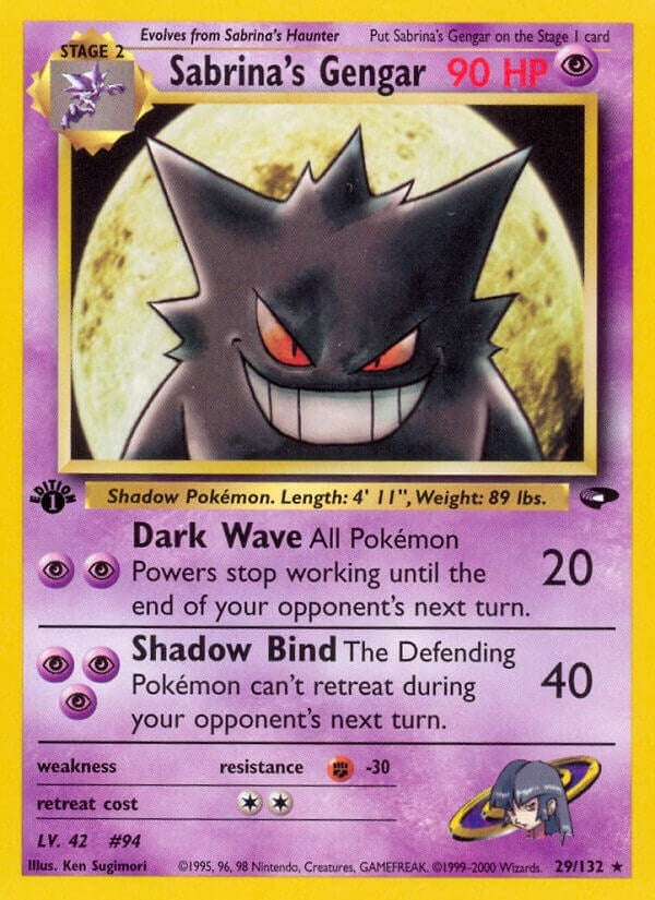 Image for Sabrina's Gengar (029/132) (Gym Challenge) - Pokemon