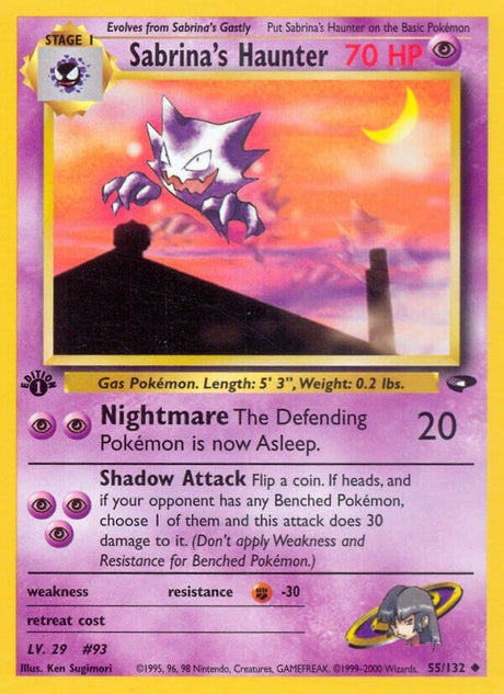 Image for Sabrina's Haunter (055/132) (Gym Challenge) - Pokemon