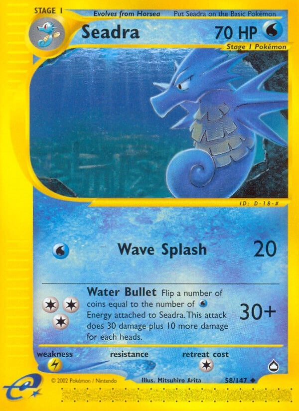 Image for Seadra (058/147) (Aquapolis) - Pokemon