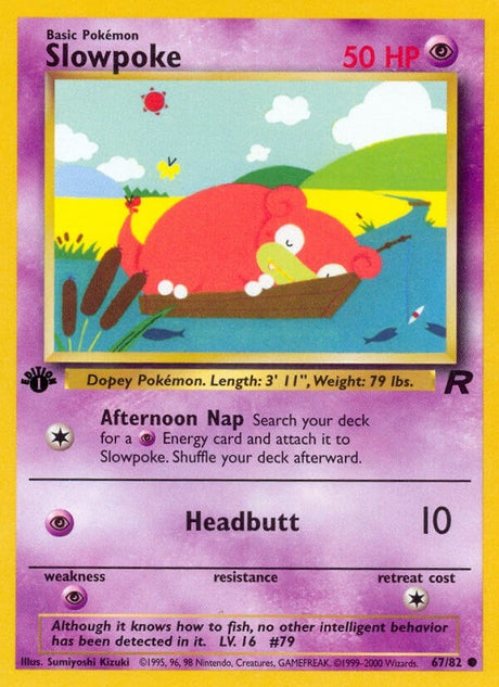 Image for Slowpoke (67/82) (Team Rocket) - Pokemon