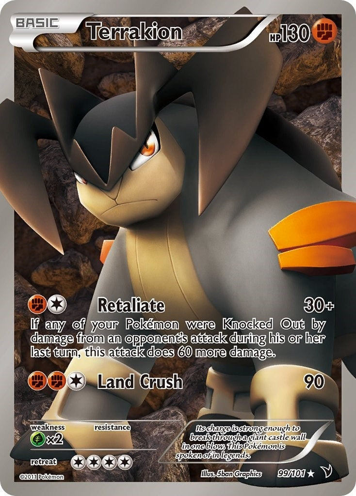 Image for Terrakion (99 Full Art) (99/101) (Noble Victories) - Pokemon