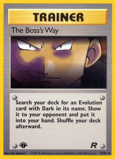 Image for The Boss's Way (73/82) (Team Rocket) - Pokemon