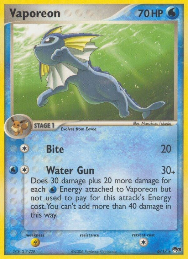 Image for Vaporeon (006/017) (POP Series 3) - Pokemon