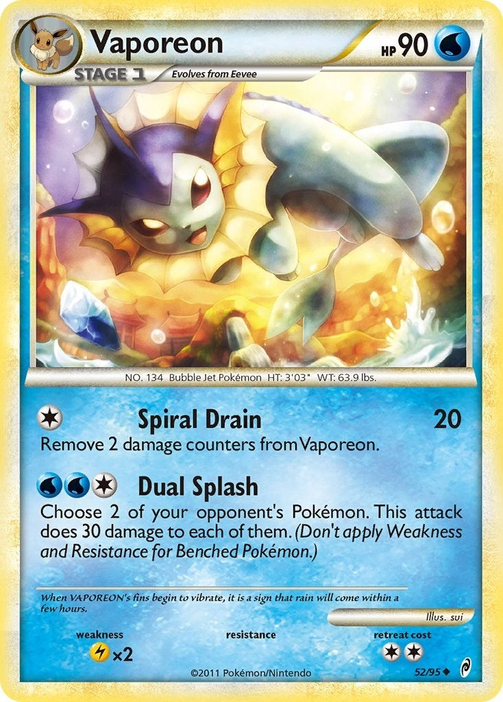 Image for Vaporeon (52/95) (Call of Legends) - Pokemon