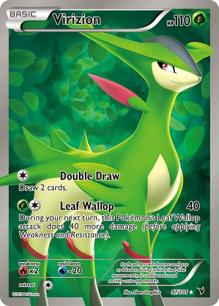 Image for Virizion (Full Art) (97/101) (Noble Victories) - Pokemon