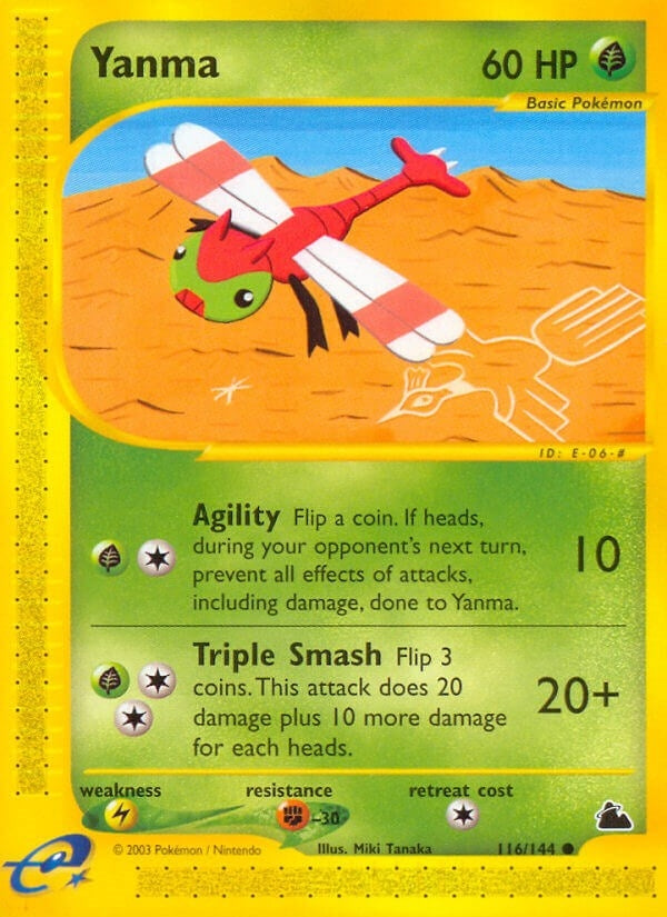 Image for Yanma (116/144) (Skyridge) - Pokemon