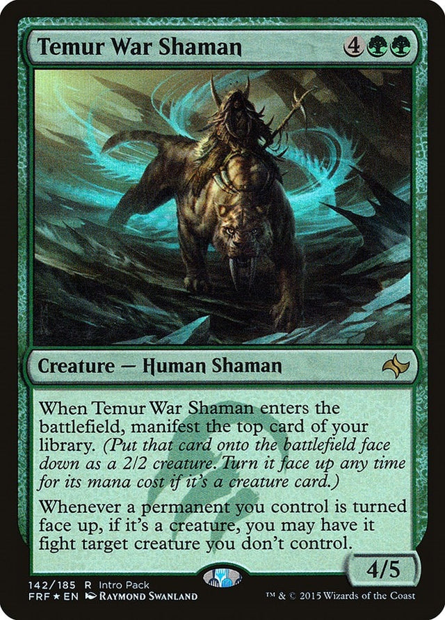 Image for Temur War Shaman (142) (Foil) (Unique and Miscellaneous Promos) (UMP) - Magic: The Gathering