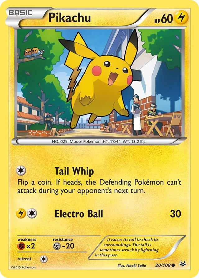Image for Pikachu (20/108) (XY - Roaring Skies) - Pokemon