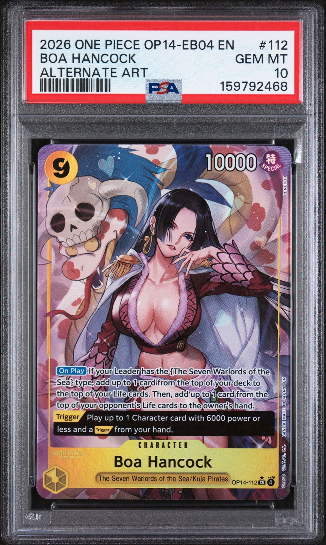 BOA HANCOCK - PSA GEM MT 10