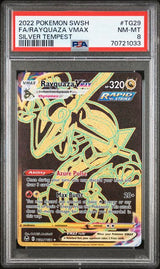 FA/RAYQUAZA VMAX SILVER TEMPEST 2022 POKEMON SWORD & SHIELD SILVER TEMPEST PSA NM-MT 8