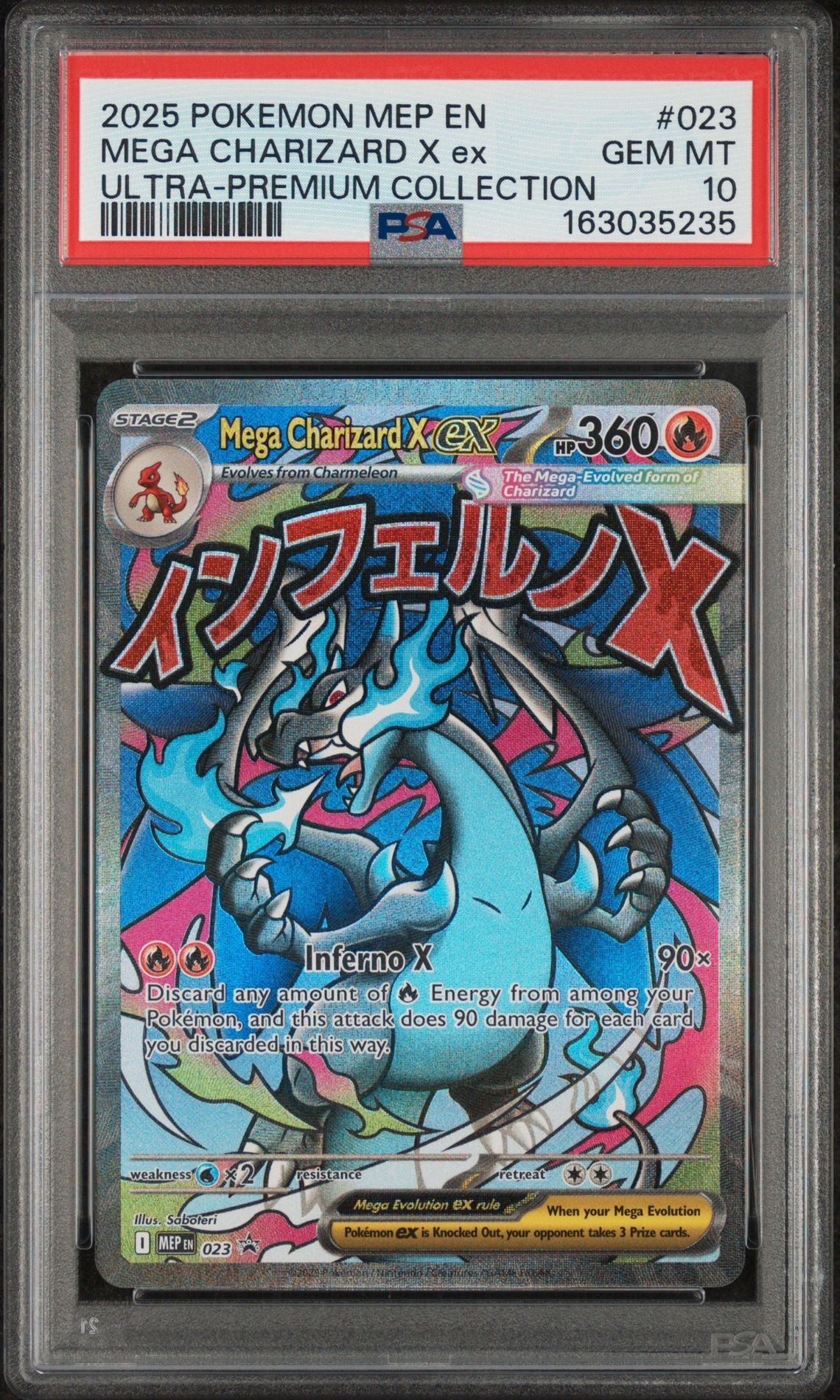 MEGA CHARIZARD X ex - PSA GEM MT 10